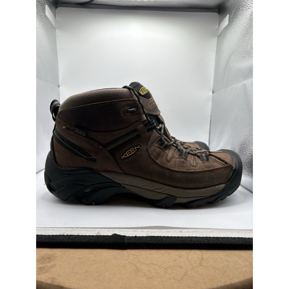 Keen Targhee II Mid Waterproof Hiking Boots Mens 10.5 Wide Brown Leather 1012126